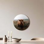 Hooglander Herfstweide – Muurcirkel - ø 40 cm +Ophangset, Verzenden, Nieuw, Print