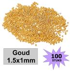Fako Bijoux® - Knijpkralen - Crimp Beads - Metaal - 1.5x1mm, Hobby en Vrije tijd, Kralen en Sieraden maken, Verzenden, Nieuw