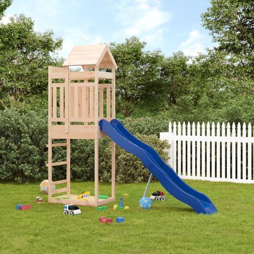 vidaXL Speelhuis massief grenenhout, Kinderen en Baby's, Speelgoed | Buiten | Speeltoestellen, Nieuw, Verzenden