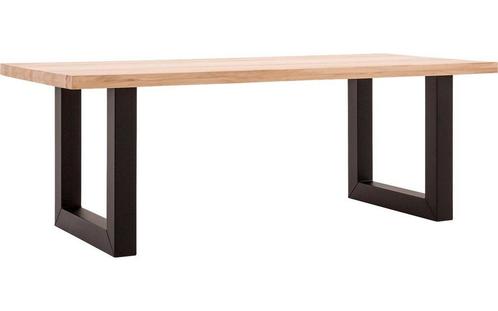 Eiken boomstamtafel - Sledepoot (breed), Huis en Inrichting, Tafelonderdelen