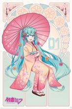Poster Hatsune Miku Sakura Kimono 61x91,5cm, Verzenden, Nieuw, A1 t/m A3