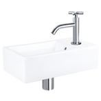 Fonteinset Differnz Force Keramiek 40x22x11.5 cm Wit Met, Ophalen of Verzenden, Nieuw, Overige typen