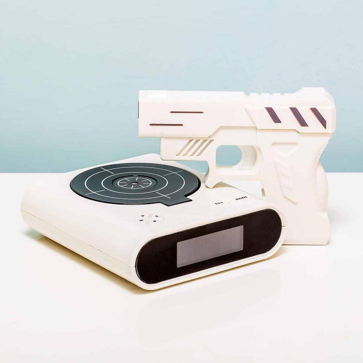 Gun Alarmklok - Wit, Witgoed en Apparatuur, Wekkers, Verzenden