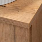 Wastafelonderkast Newport met 2 lades 50x60x40 cm eikenkleur, Verzenden, Nieuw