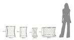 TAFEL NOAH ZILVER SET 4 STUKS CM Ø 70X45-47X54,5-36x50-28x45, Huis en Inrichting, Tafels | Salontafels, Ophalen of Verzenden, Nieuw
