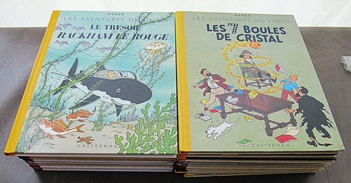Tintin T1 à T22 - 22 Albums fac-similés - 1996/2007, Boeken, Stripboeken