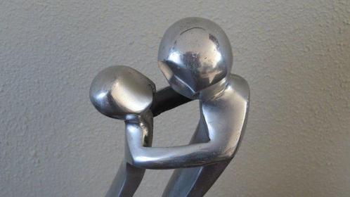 sculptuur, Lovers - 24.5 cm - Aluminium, Antiek en Kunst, Curiosa en Brocante