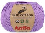 Katia Fair Cotton - 49 lila - Biologisch Katoengaren, Hobby en Vrije tijd, Breien en Haken, Ophalen of Verzenden, Nieuw
