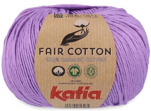 Katia Fair Cotton - 49 lila - Biologisch Katoengaren, Hobby en Vrije tijd, Breien en Haken, Ophalen of Verzenden