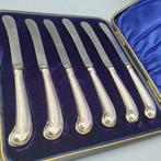 George Howson - Bestekset (6) - .925 zilver - Botermessen, Antiek en Kunst