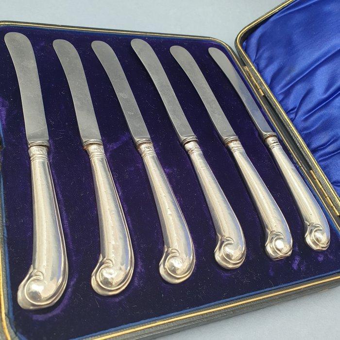 George Howson - Bestekset (6) - .925 zilver - Botermessen, Antiek en Kunst, Antiek | Meubels | Tafels