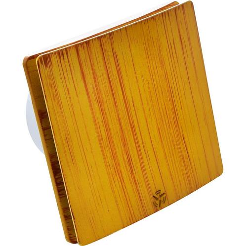 Badkamerventilator - Flixo - Ø100mm - Naturel Houtkleur, Doe-het-zelf en Verbouw, Ventilatie en Afzuiging, Ventilator, Nieuw, Ophalen of Verzenden
