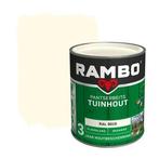 Rambo Pantserbeits Tuinhout Zijdeglans Dekkend RAL 9010, Verzenden, Nieuw