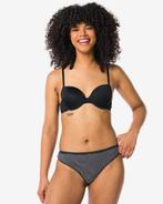 HEMA Dames strings stretch katoen - 2 stuks zwart, Verzenden, Zwart