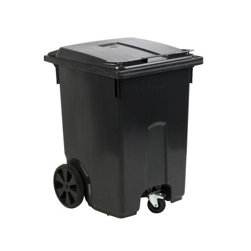 Mini-container 360 ltr 3-wiel - grijs, Huis en Inrichting, Woonaccessoires | Prullenbakken, Nieuw, Verzenden