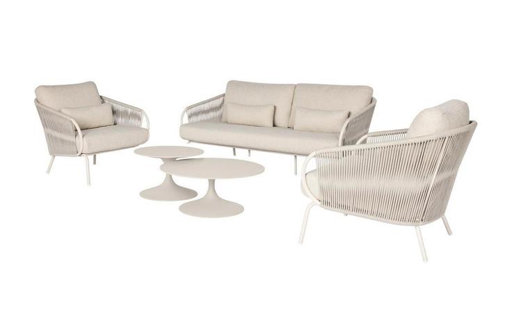 Suns Outdoor :   Dolce sofa set 5 delig, Tuin en Terras, Tuinsets en Loungesets, Bank, Hocker, Stoel, 6 zitplaatsen, Nieuw, Teakhout