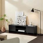 [en.casa] TV meubel Stevns 40x145x38 cm zwart, Huis en Inrichting, Kasten | Televisiemeubels, Nieuw, Verzenden