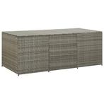 vidaXL Tuinbox 180x90x70 cm poly rattan grijs, Verzenden, Nieuw