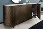Design Dressoir REFLECTION 150cm wit keramiek marmer brons, Huis en Inrichting, Kasten | Dressoirs, Ophalen of Verzenden, Nieuw