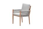 GI Sardinia dining fauteuil - Aluminium Teak look/Zand, Verzenden, Nieuw, Overige materialen