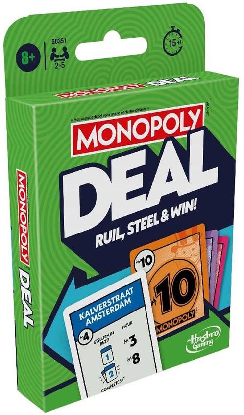 Monopoly Deal - Kaartspel | Hasbro - Kaartspellen, Hobby en Vrije tijd, Gezelschapsspellen | Kaartspellen, Nieuw, Verzenden