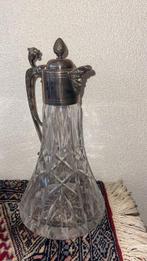 Kan - Glas, Verzilverd, Antiek en Kunst, Antiek | Meubels | Tafels