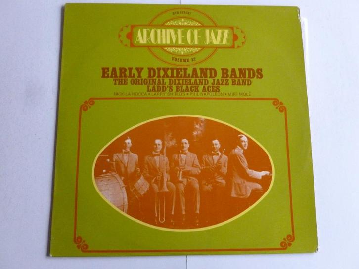 Early Dixieland Bands - Archive of Jazz volume (LP), Cd's en Dvd's, Vinyl | Jazz en Blues, Zo goed als nieuw, Verzenden