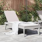 vidaXL Ligbed 186x60x29 cm polypropeen grijs, Verzenden, Nieuw