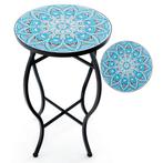 LIVSK Mozaïek Bijzettafel - Stijlvol Ontwerp met Metaal Fram, Verzenden, Nieuw