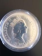 Australië. 5 Dollars 1990 Kookaburra, 1 oz .999 (Zonder
