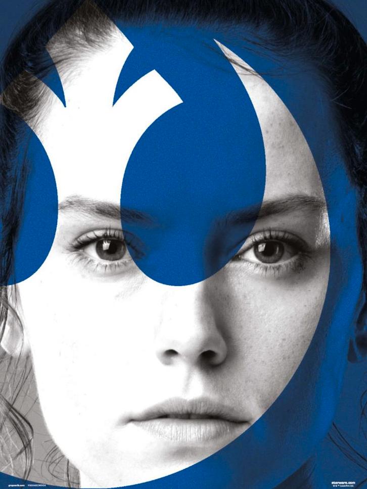 Kunstdruk Star Wars - Episode IX Rey 30x40cm, Huis en Inrichting, Woonaccessoires | Schilderijen, Tekeningen en Foto's, Nieuw