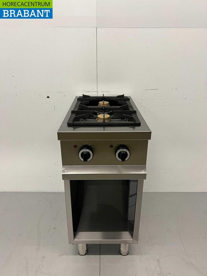 RVS 2 pits gasfornuis fornuis 700 Series 40 cm 12 kW Horeca, Zakelijke goederen, Horeca | Keukenapparatuur, Nieuw in verpakking