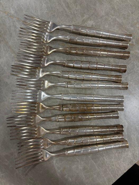 Taartschep - Verzilverd - 1850-1900, Antiek en Kunst, Curiosa en Brocante