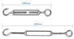 Draadspanner rvs M6 Aktie 10 stuks extra voordelig, Verzenden, Nieuw