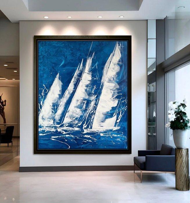 EK.art - White Sails XXL, Antiek en Kunst, Kunst | Schilderijen | Modern
