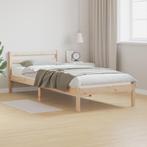 vidaXL Bedframe met hoofdbord massief grenenhout 90x220 cm, Huis en Inrichting, Slaapkamer | Bedden, Verzenden, Nieuw, Bruin, Hout