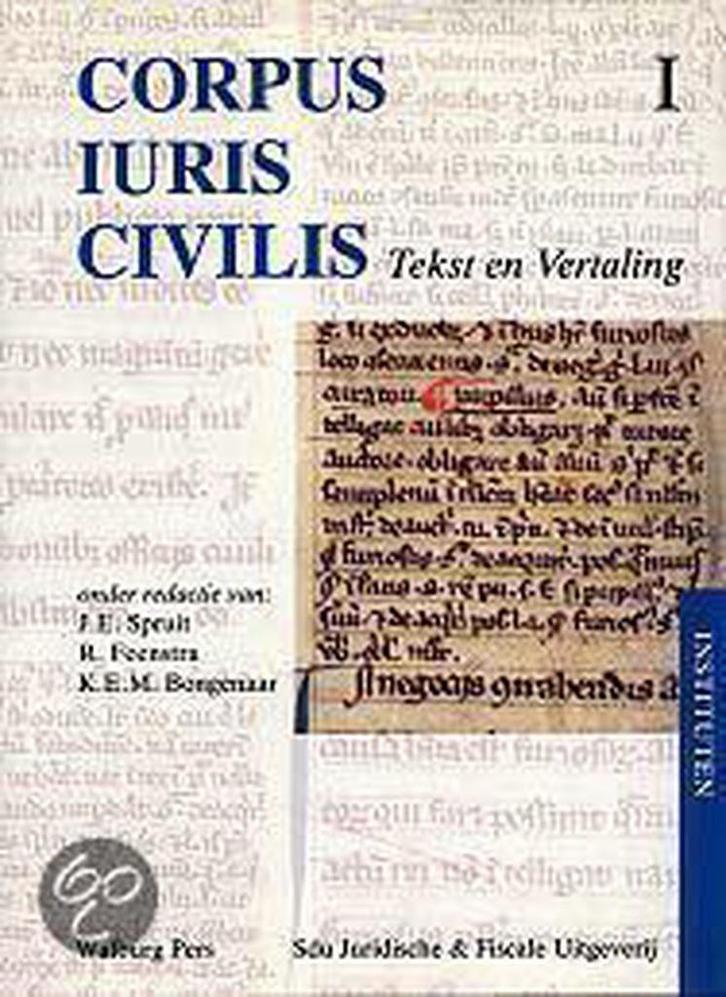 Corpus iuris civilis I instituten 9789060118696, Boeken, Wetenschap, Zo goed als nieuw, Verzenden