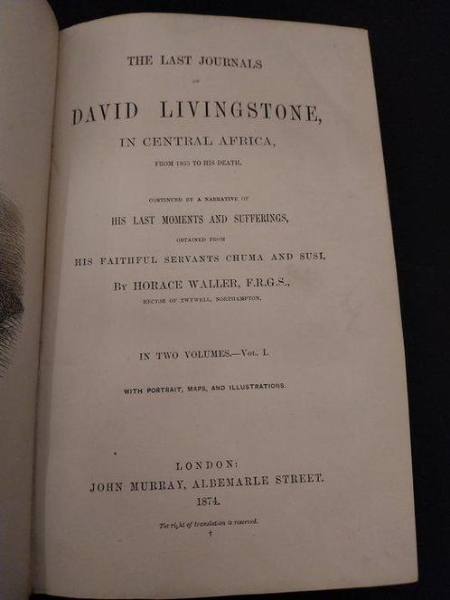 David Livingstone/Horace Waller - The Last Journals of David, Antiek en Kunst, Antiek | Boeken en Bijbels