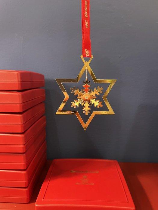 Kerstdecoratie Georg Jensen (9) - Verguld messing - Fiocco, Diversen, Kerst