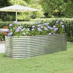 vidaXL Plantenbak 249x100x68 cm gepoedercoat staal, Tuin en Terras, 100 cm of meer, Verzenden, Nieuw, Metaal
