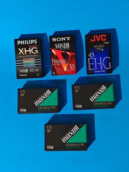 JVC, Philips, Sony, Maxell VHSC Videorecorder, Verzamelen, Fotografica en Filmapparatuur