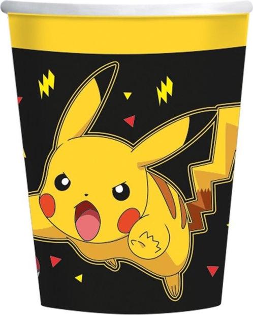 Amscan - Pokémon bekers - Karton - 8 Stuks - Decoratie > Bek, Hobby en Vrije tijd, Feestartikelen, Ophalen of Verzenden