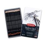 Derwent Graphic grafietpotloden set 9B-H 12 stuks, Verzenden, Nieuw, Potlood of Stift