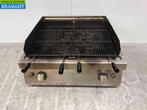 RVS Zanussi Lavagrill grill steengrill 80 cm Gas Horeca, Ophalen of Verzenden, Gebruikt