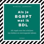 9789461264220 Als je begrijpt wat ik bedoel | Tweedehands, Verzenden, Zo goed als nieuw, Marcel Lemmens