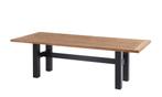 Hartman Yasmani tuintafel zwart met teak blad 240 x 100 cm |, Ophalen of Verzenden, Nieuw