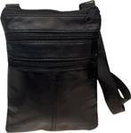Leren Nektasje Kleine Schoudertas Paspoort Reisportemonnee, Sieraden, Tassen en Uiterlijk, Portemonnees, Overige merken, Verzenden
