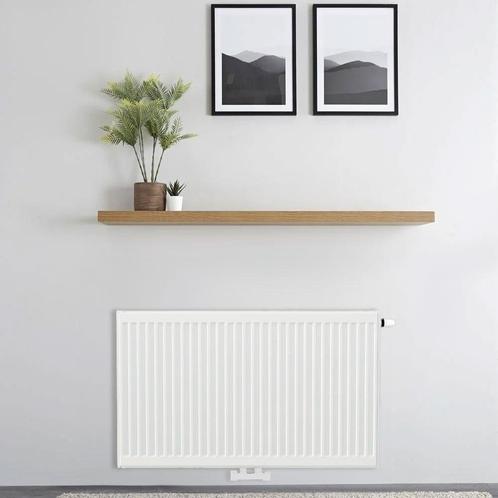 H40 x B80 T33 - Paneelradiator C8 geribbelde voorzijde Wit, Doe-het-zelf en Verbouw, Verwarming en Radiatoren, Ophalen of Verzenden