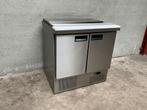 RVS Saladette met 2 deuren 90 cm Horeca, Ophalen of Verzenden, Gebruikt, Koelen en Vriezen