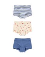 HEMA Kinderboxers stretch katoen kers - 3 stuks blauw sale, Verzenden, Nieuw